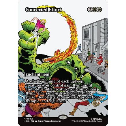 Concerted Effort (Borderless) (MAR-042) - Marvel Universe Eternal-Legal