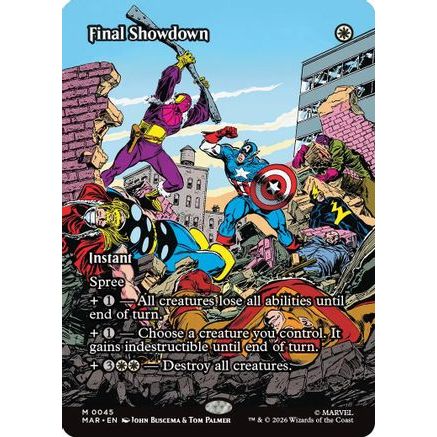 Final Showdown (Borderless) (MAR-045) - Marvel Universe Eternal-Legal