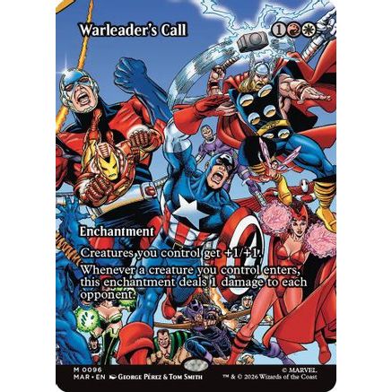 Warleader's Call (Borderless) (MAR-096) - Marvel Universe Eternal-Legal Foil