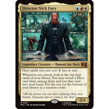Director Nick Fury (Surge Foil) (MSC-081) - Commander: Marvel Super Heroes Foil