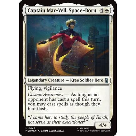Captain Mar-Vell, Space-Born (Surge Foil) (MSH-443) - Marvel Super Heroes Foil