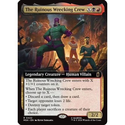 The Ruinous Wrecking Crew (Extended Art) (MSH-422) - Marvel Super Heroes Foil