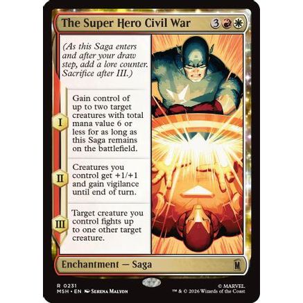 The Super Hero Civil War (MSH-231) - Marvel Super Heroes Foil