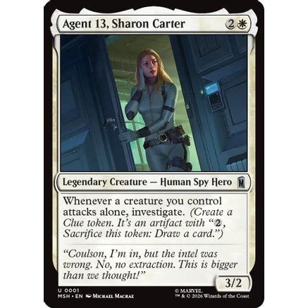 Agent 13, Sharon Carter (MSH-001) - Marvel Super Heroes Foil