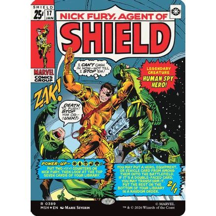 Nick Fury, Agent of SHIELD (Borderless) (0389) (MSH-389) - Marvel Super Heroes