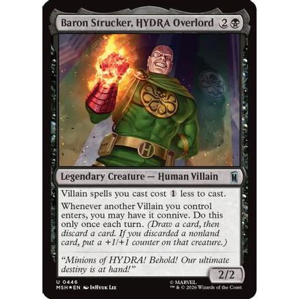 Baron Strucker, HYDRA Overlord (Surge Foil) (MSH-446) - Marvel Super Heroes Foil