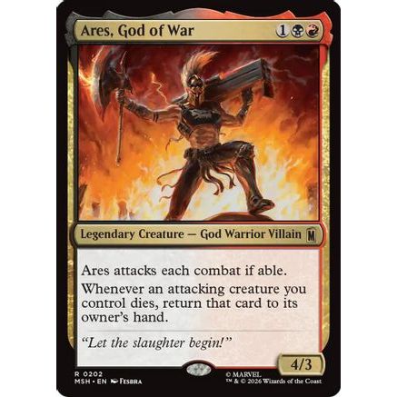 Ares, God of War (MSH-202) - Marvel Super Heroes Foil