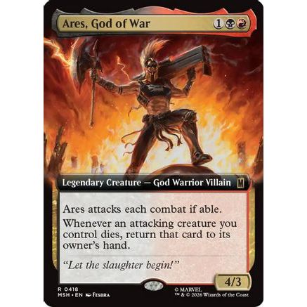 Ares, God of War (Extended Art) (MSH-418) - Marvel Super Heroes Foil