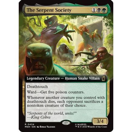 The Serpent Society (Extended Art) (MSH-424) - Marvel Super Heroes Foil