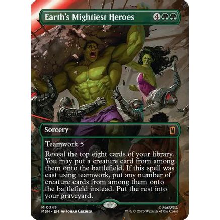 Earth's Mightiest Heroes (Borderless) (MSH-349) - Marvel Super Heroes