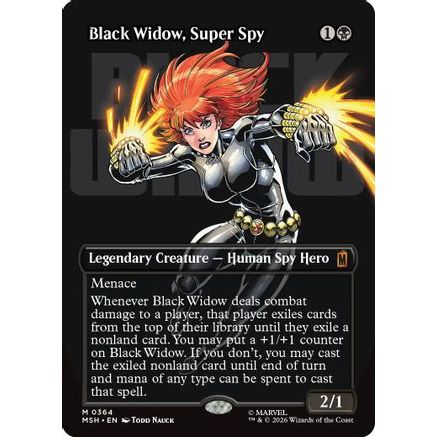 Black Widow, Super Spy (Borderless) (0364) (MSH-364) - Marvel Super Heroes