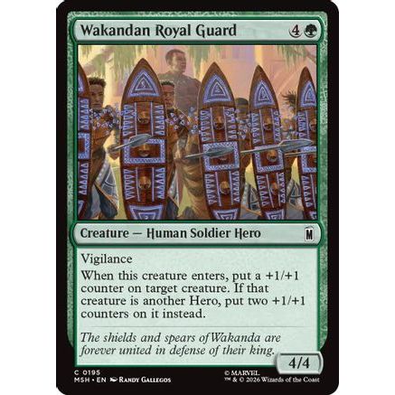 Wakandan Royal Guard (MSH-195) - Marvel Super Heroes Foil