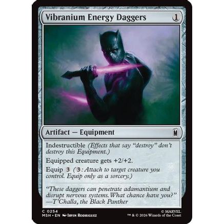 Vibranium Energy Daggers (MSH-254) - Marvel Super Heroes Foil