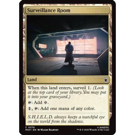 Surveillance Room (MSH-274) - Marvel Super Heroes Foil
