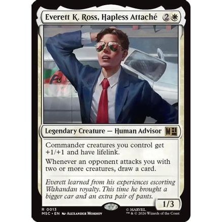 Everett K. Ross, Hapless Attache (MSC-013) - Commander: Marvel Super Heroes