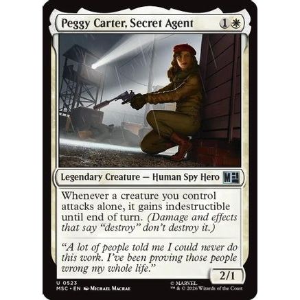 Peggy Carter, Secret Agent (MSC-523) - Commander: Marvel Super Heroes Foil