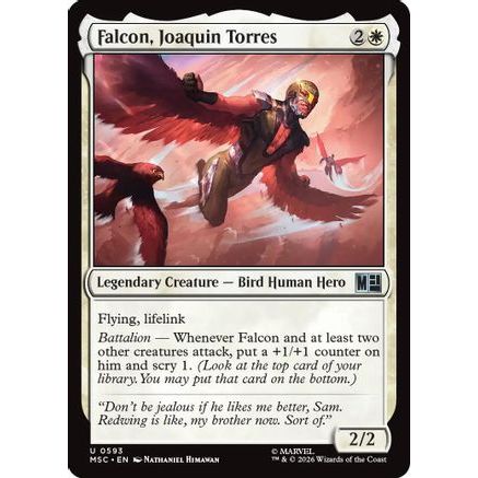 Falcon, Joaquin Torres (MSC-593) - Commander: Marvel Super Heroes