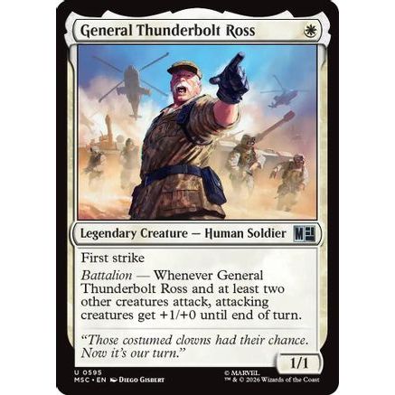 General Thunderbolt Ross (MSC-595) - Commander: Marvel Super Heroes Foil