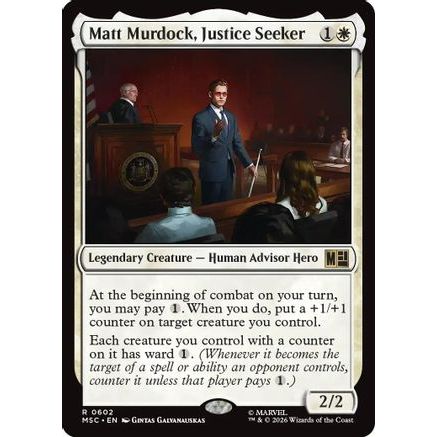Matt Murdock, Justice Seeker (MSC-602) - Commander: Marvel Super Heroes Foil