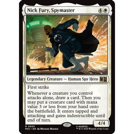 Nick Fury, Spymaster (MSC-603) - Commander: Marvel Super Heroes