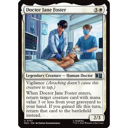 Doctor Jane Foster (MSC-757) - Commander: Marvel Super Heroes
