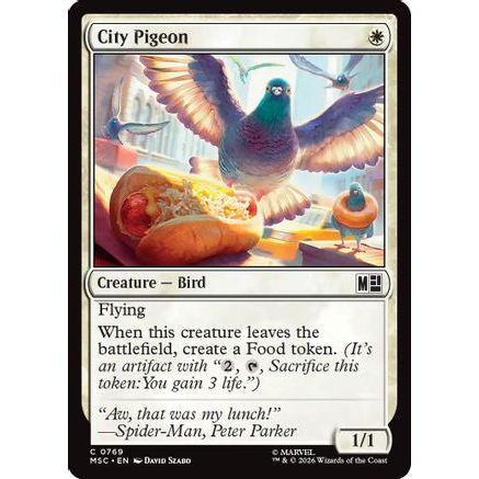 City Pigeon (MSC-769) - Commander: Marvel Super Heroes