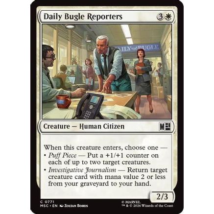 Daily Bugle Reporters (MSC-771) - Commander: Marvel Super Heroes