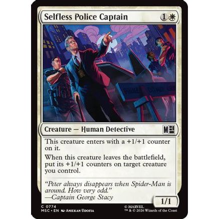 Selfless Police Captain (MSC-774) - Commander: Marvel Super Heroes Foil