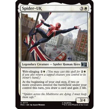 Spider-UK (MSC-777) - Commander: Marvel Super Heroes Foil