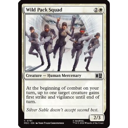 Wild Pack Squad (MSC-781) - Commander: Marvel Super Heroes