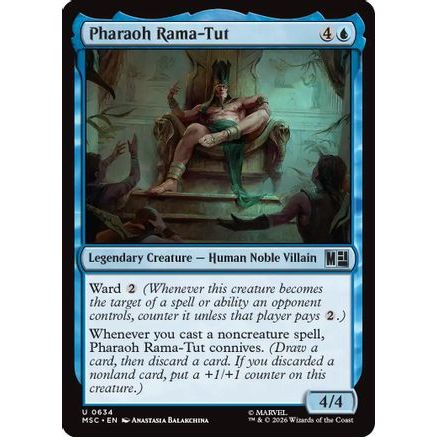Pharaoh Rama-Tut (MSC-634) - Commander: Marvel Super Heroes