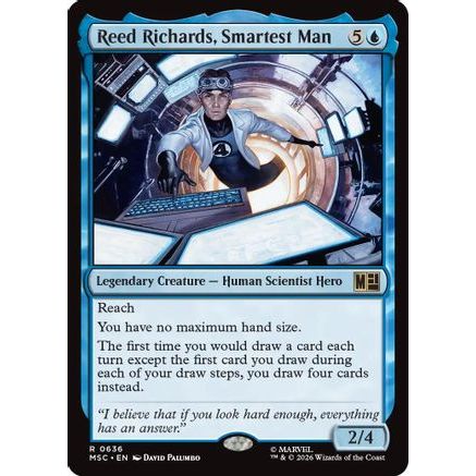 Reed Richards, Smartest Man (MSC-636) - Commander: Marvel Super Heroes Foil