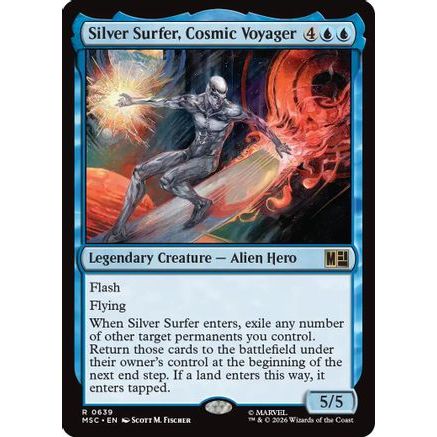Silver Surfer, Cosmic Voyager (MSC-639) - Commander: Marvel Super Heroes Foil