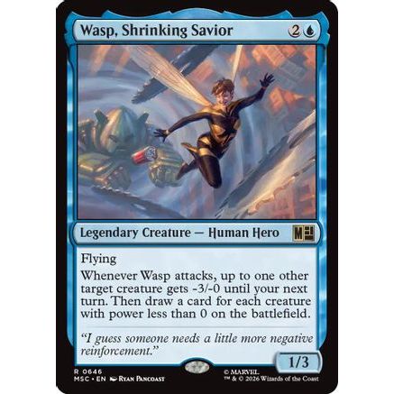 Wasp, Shrinking Savior (MSC-646) - Commander: Marvel Super Heroes Foil