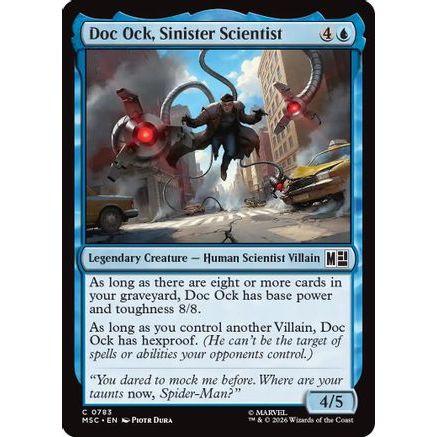 Doc Ock, Sinister Scientist (MSC-783) - Commander: Marvel Super Heroes Foil