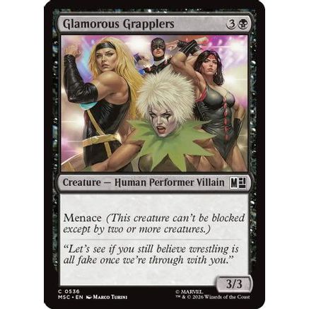 Glamorous Grapplers (MSC-536) - Commander: Marvel Super Heroes Foil