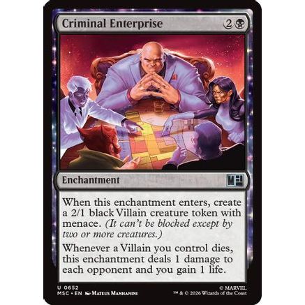 Criminal Enterprise (MSC-652) - Commander: Marvel Super Heroes Foil