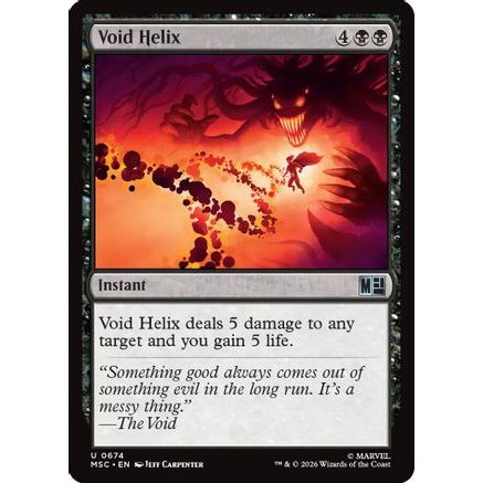 Void Helix (MSC-674) - Commander: Marvel Super Heroes Foil