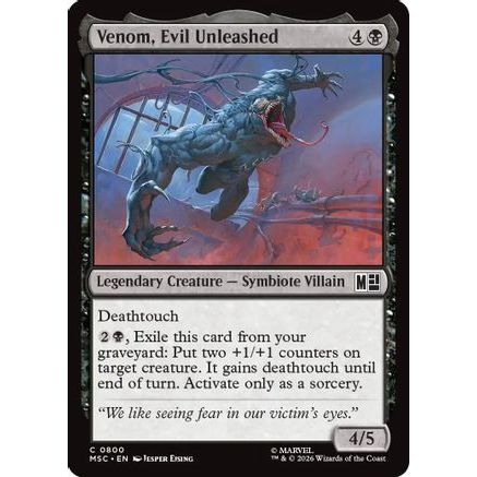 Venom, Evil Unleashed (MSC-800) - Commander: Marvel Super Heroes