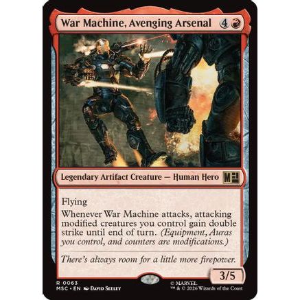 War Machine, Avenging Arsenal (MSC-063) - Commander: Marvel Super Heroes