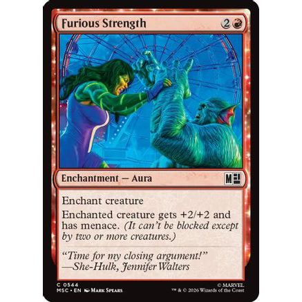 Furious Strength (MSC-544) - Commander: Marvel Super Heroes