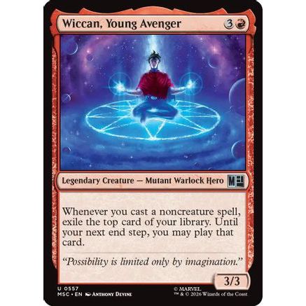 Wiccan, Young Avenger (MSC-557) - Commander: Marvel Super Heroes Foil
