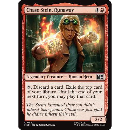 Chase Stein, Runaway (MSC-682) - Commander: Marvel Super Heroes