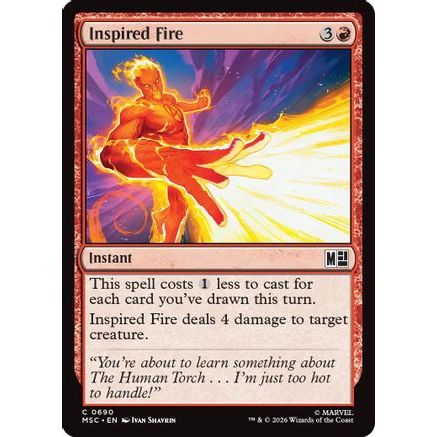 Inspired Fire (MSC-690) - Commander: Marvel Super Heroes