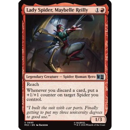 Lady Spider, Maybelle Reilly (MSC-695) - Commander: Marvel Super Heroes