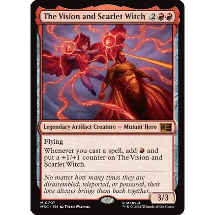 The Vision and Scarlet Witch (MSC-707) - Commander: Marvel Super Heroes