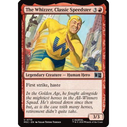 The Whizzer, Classic Speedster (MSC-710) - Commander: Marvel Super Heroes Foil