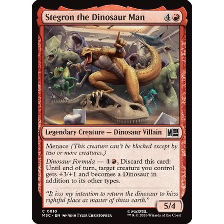 Stegron the Dinosaur Man (MSC-810) - Commander: Marvel Super Heroes Foil