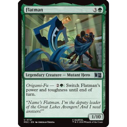Flatman (MSC-721) - Commander: Marvel Super Heroes Foil