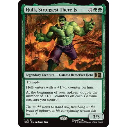 Hulk, Strongest There Is (MSC-724) - Commander: Marvel Super Heroes Foil